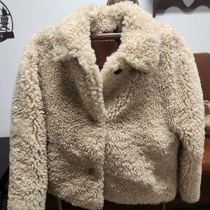 rag & bone Cream Teddy Jacket